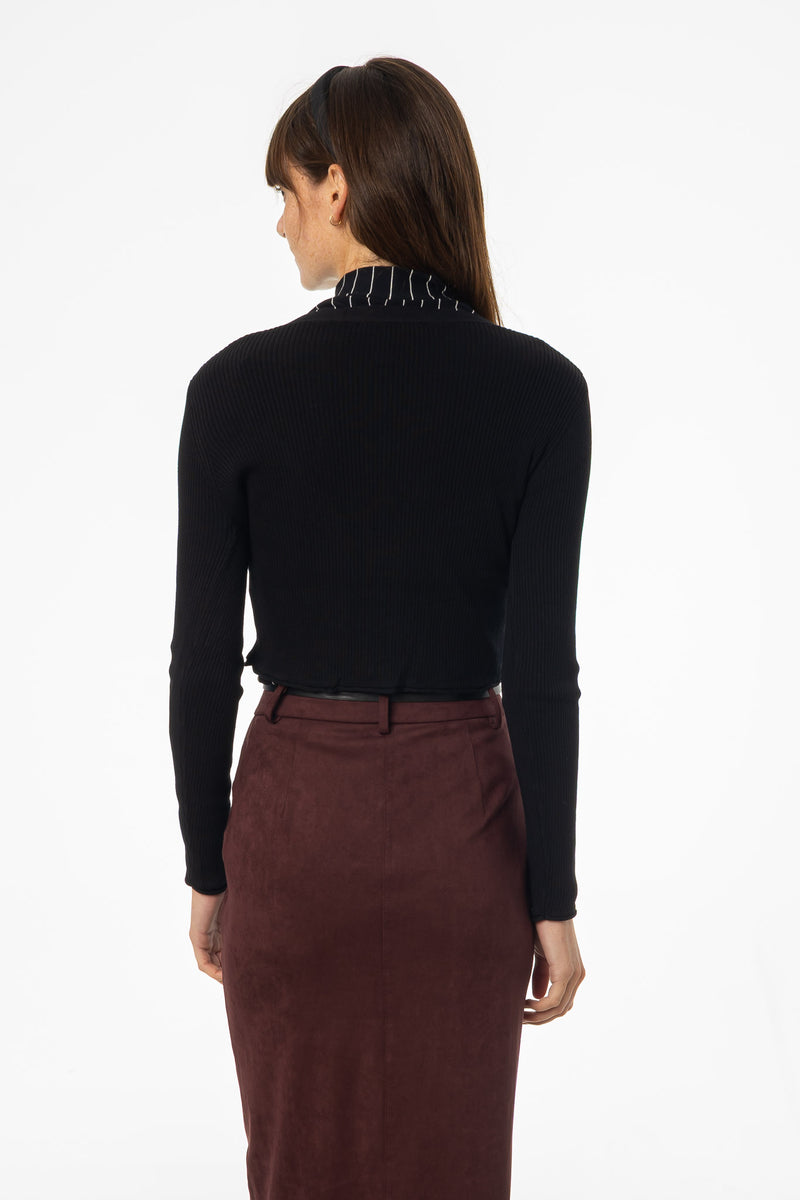 Black Knit Cardi