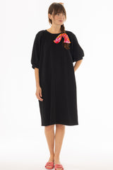 Black French Terry Dress