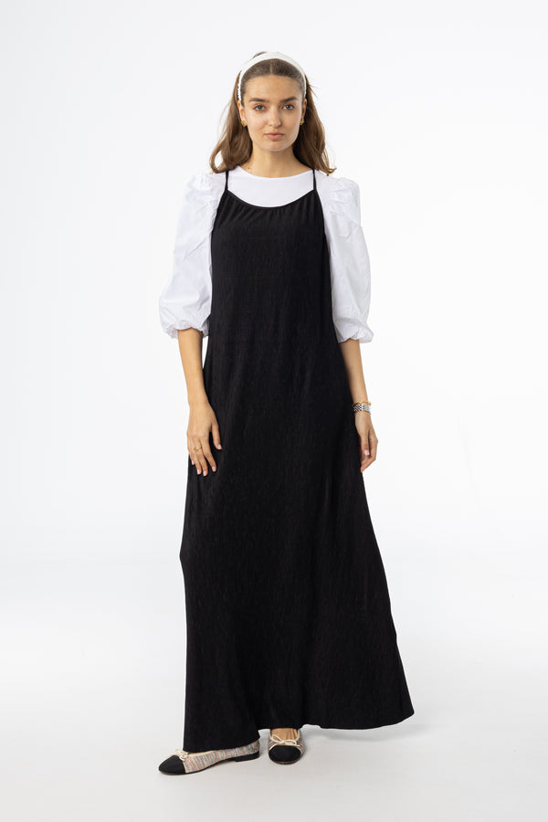 Black Accordion Jumper