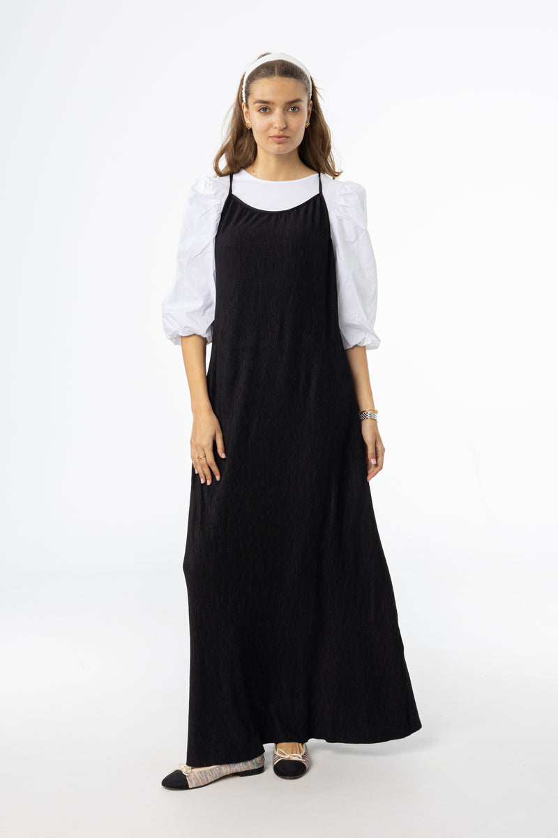 Black Accordion Jumper