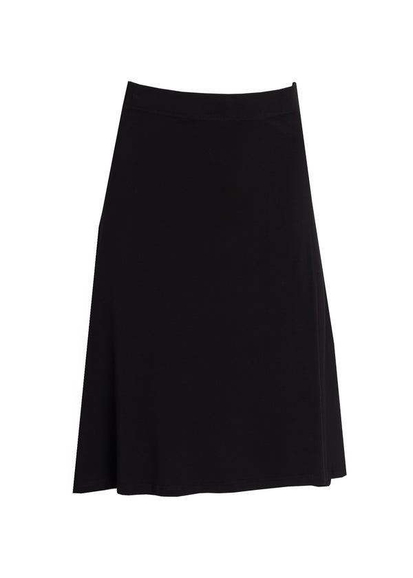 Black Basic Flair Skirt
