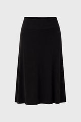 Black Basic Flare Skirt