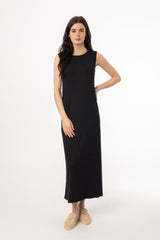 Black Ribbed Maxi Jumper