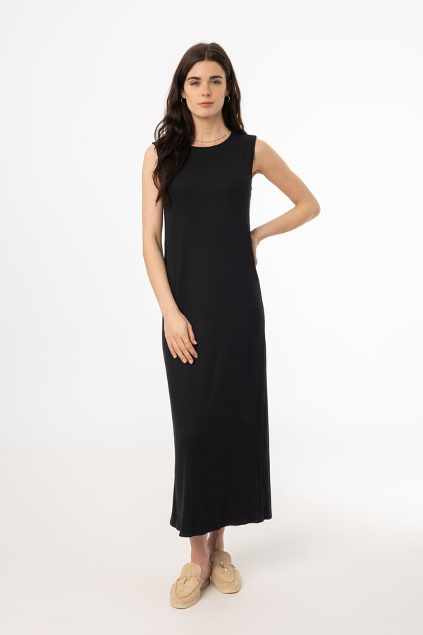 Black Basic Jumper Maxi