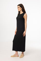 Black Ribbed Maxi Jumper