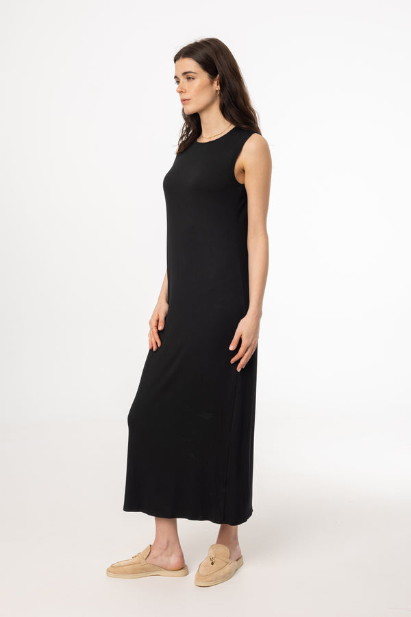 Black Basic Jumper Maxi