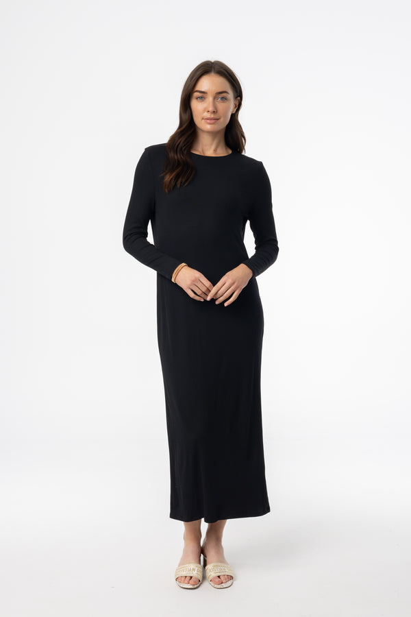 Black Basic Maxi