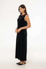 Black Basic Velour Jumper