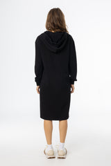 Black Basic Zipper Dress
