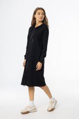 Black Basic Zipper Dress