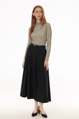 Black Box Pleat Maxi Skirt