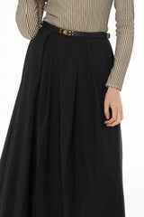 Black Box Pleat Maxi Skirt