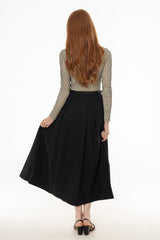 Black Box Pleat Maxi Skirt
