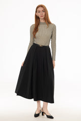 Black Box Pleat Maxi Skirt