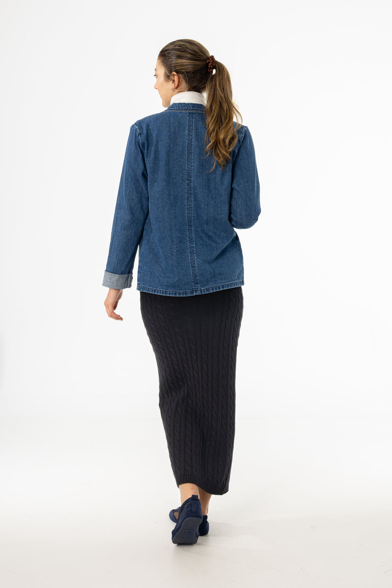 Black Cable Knit Skirt
