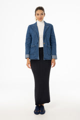 Black Cable Knit Skirt