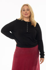 Black Cashmere Feel Knit Sweater