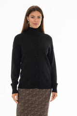Black Chunky Knit Cardigan