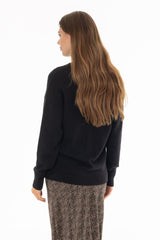 Black Chunky Knit Cardigan