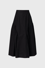 Black Circle Seam Skirt