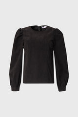 Black Corduroy Top