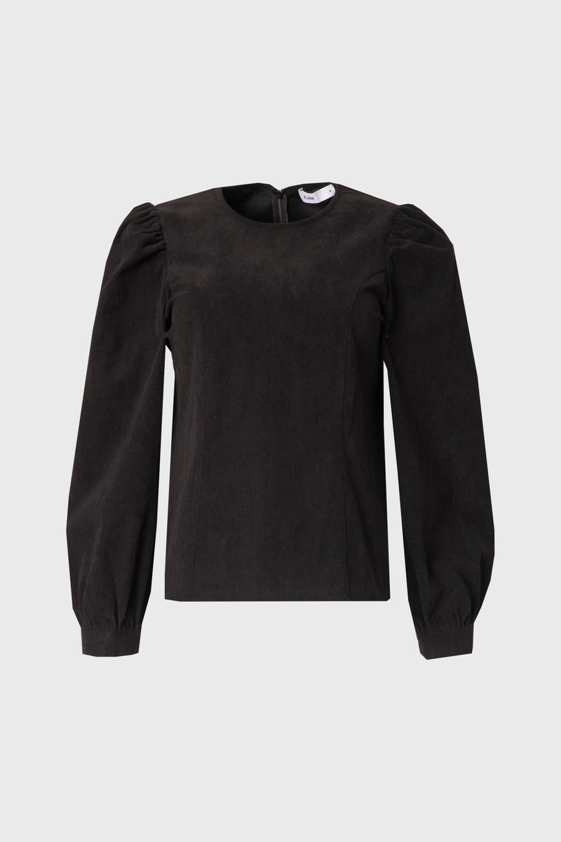 Black Corduroy Top