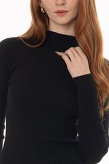 Black Cut Out Sweater