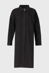 Black Denim Shirt Dress
