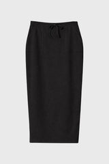 Black Drawstring Skirt Legging