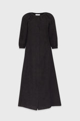 Black Embroidered Maxi Dress