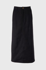 Black Everyday Denim Skirt