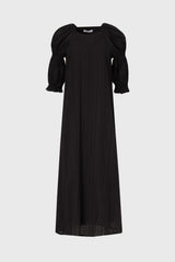 Black Eyelet Maxi Dress