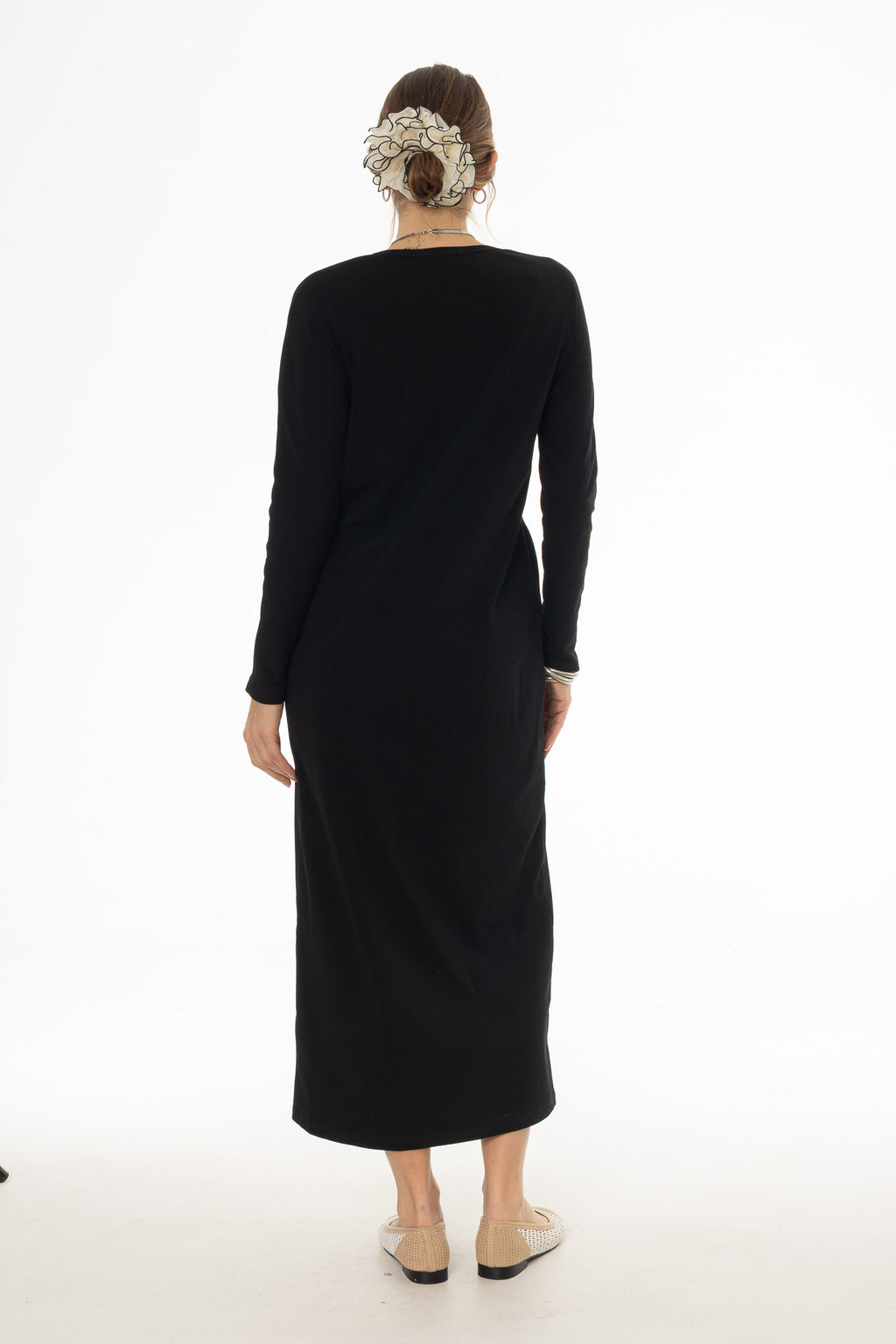 Black Faux Shrug Maxi Dress – BLANK
