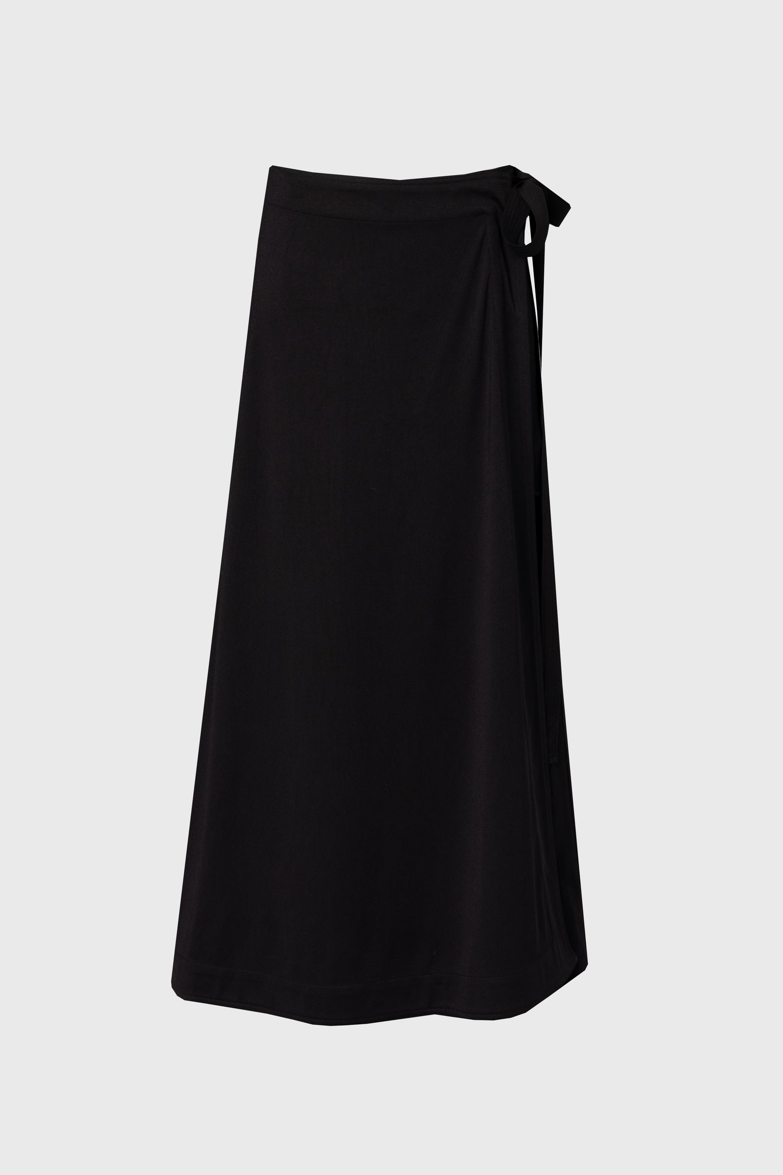 Black Flare Wrap Skirt – BLANK