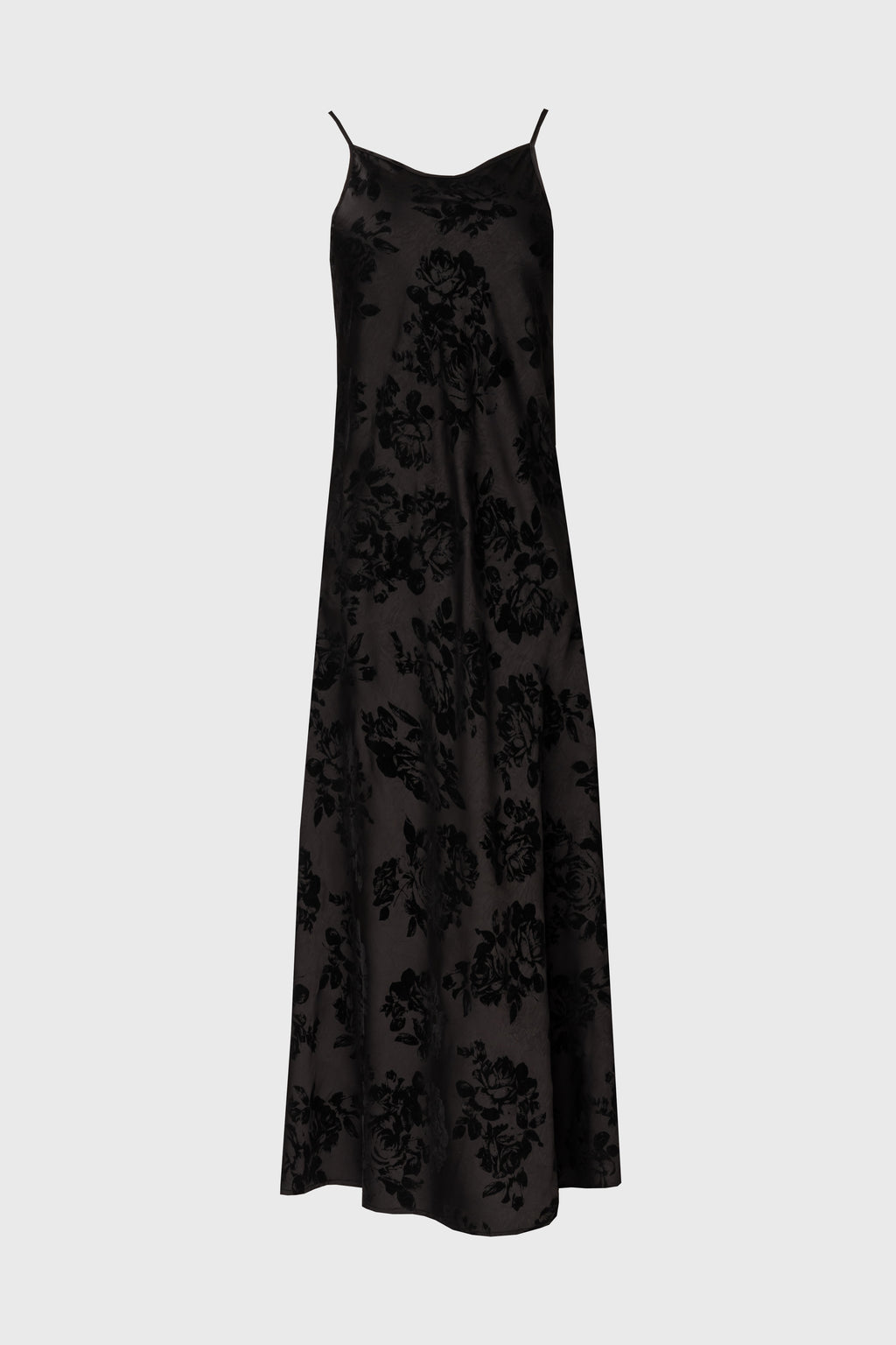 Black Flower Print Velvet Slip Jumper BLANK Black Flower Print Velvet Slip Jumper BLANK