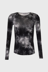 Black Galaxy Round Neck T-Shirt