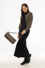 Black Knit Circle Skirt