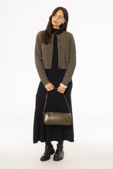 Black Knit Circle Skirt