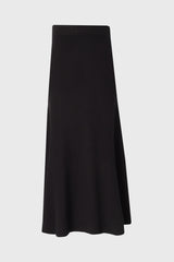 Black Knit Circle Skirt