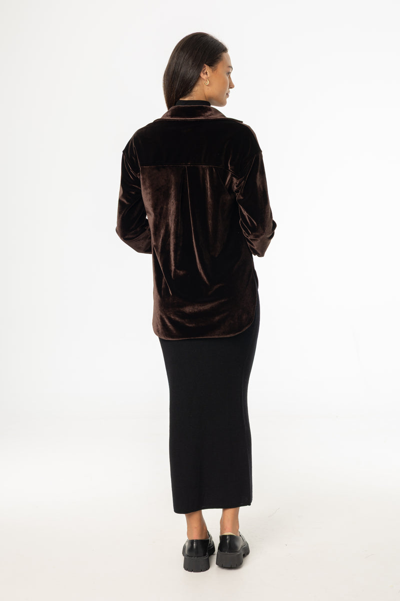 Black Knit Maxi Skirt