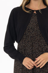 Black Knit Overlay