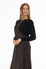 Black Knit Overlay