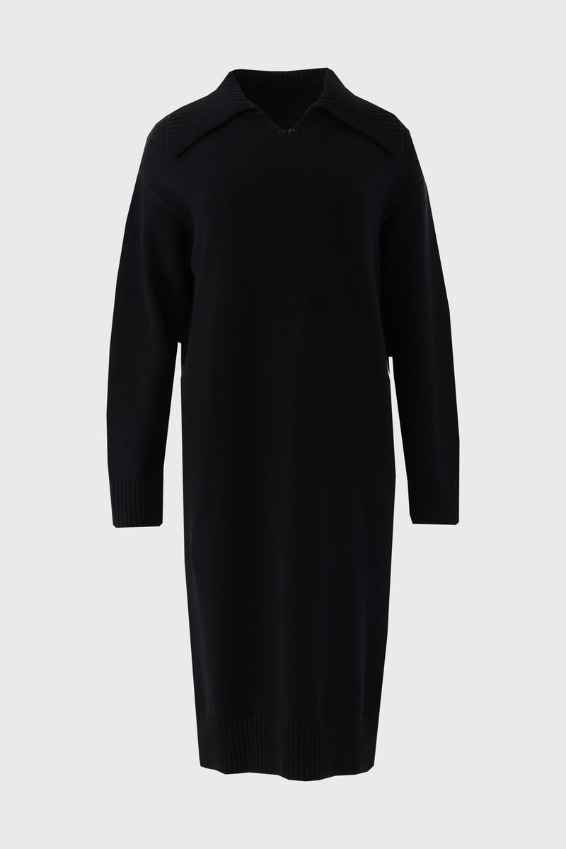 Black Knit Sweater Dress