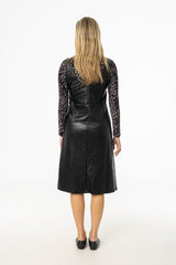 Black Leather Jumper