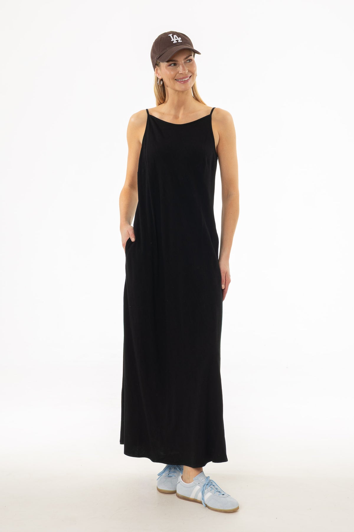 dress blank Black Belted Rope Maxi – Our Flutter Sleeve Dress is the perfect embroidery blank staple for every girls summer wardrobe Own It Dress