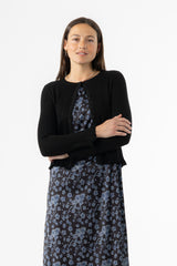 Black Metallic Cardigan