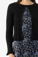 Black Metallic Cardigan