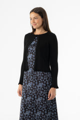 Black Metallic Cardigan