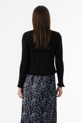 Black Metallic Cardigan