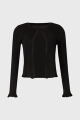 Black Metallic Cardigan
